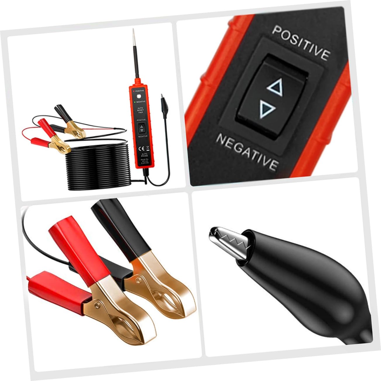 Comprobador de Circuitos para Coche 6-24v Dc 8a con Pinzas