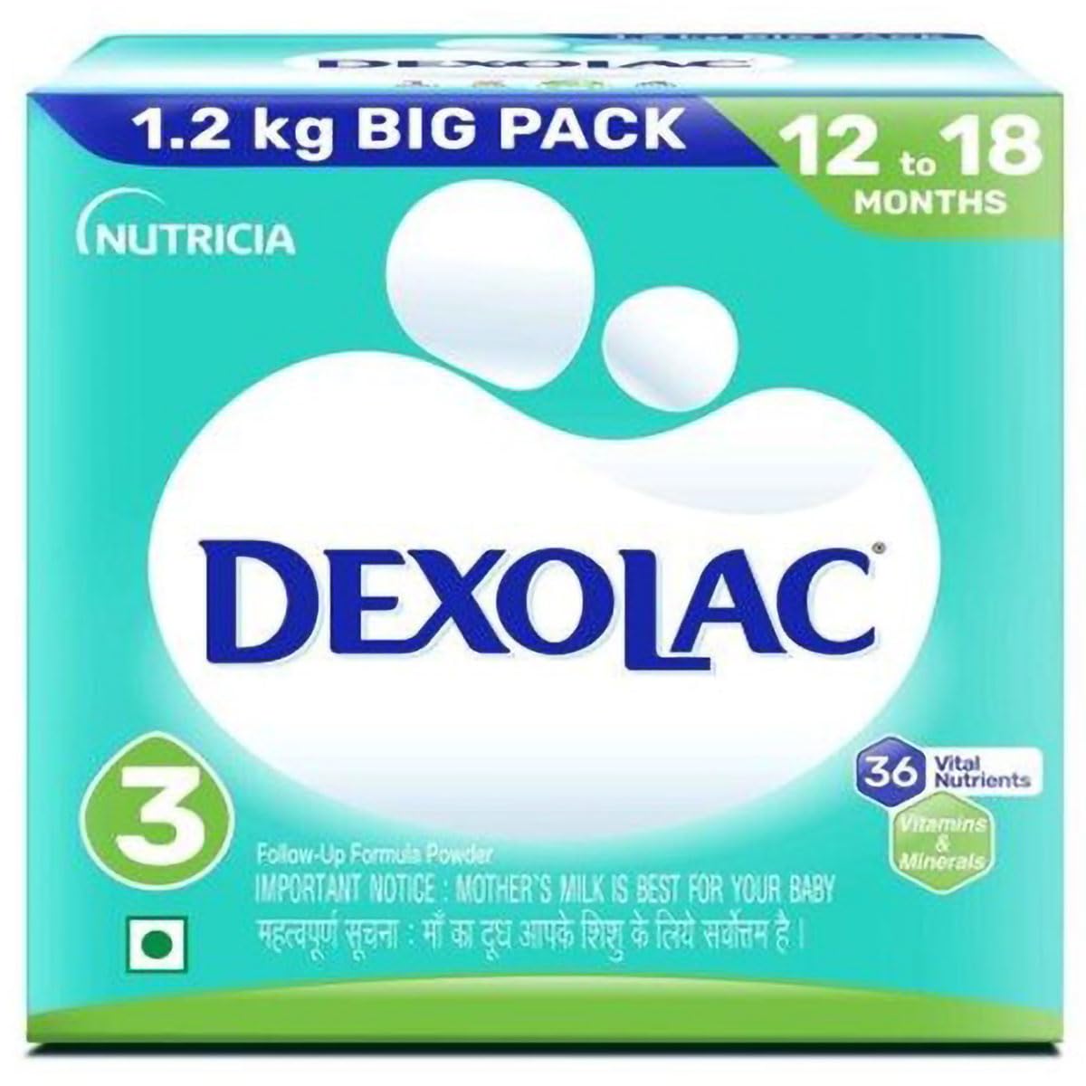 Dexolac Follow-Up Formula Stage 3 Powder, 1.2 kg (3x400 g)-image-11