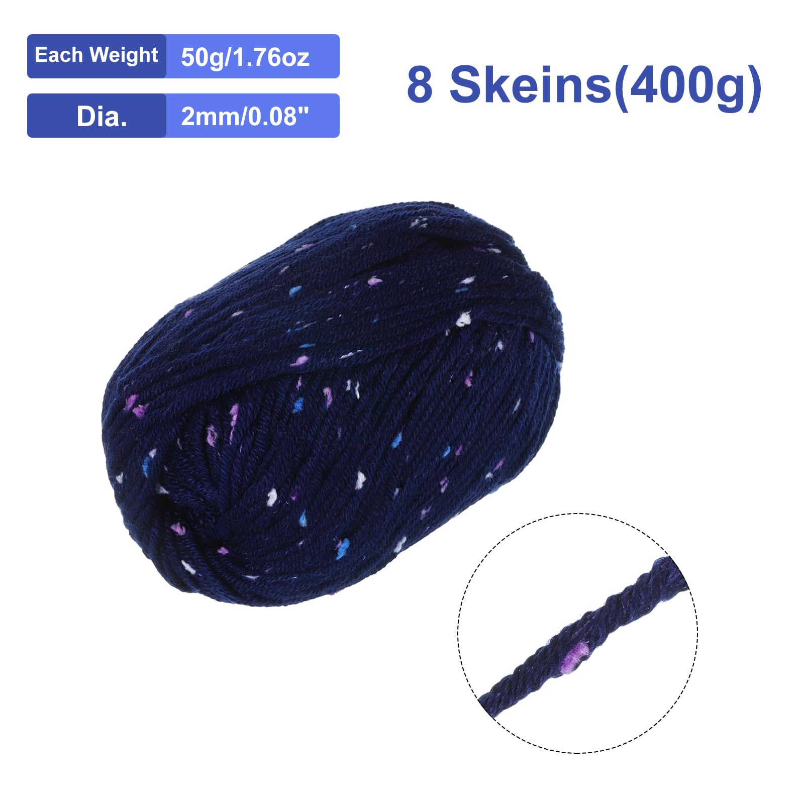 uxcell Crochet Yarn Skeins - Image 2