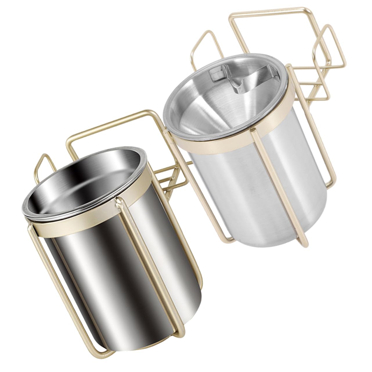 Amazon|SEWOART 2個ステンレス製 壁掛け式灰皿 無孔取り付け対応 Amazon|SEWOART 2個ステンレス製 壁掛け式灰皿 無孔取り付け対応