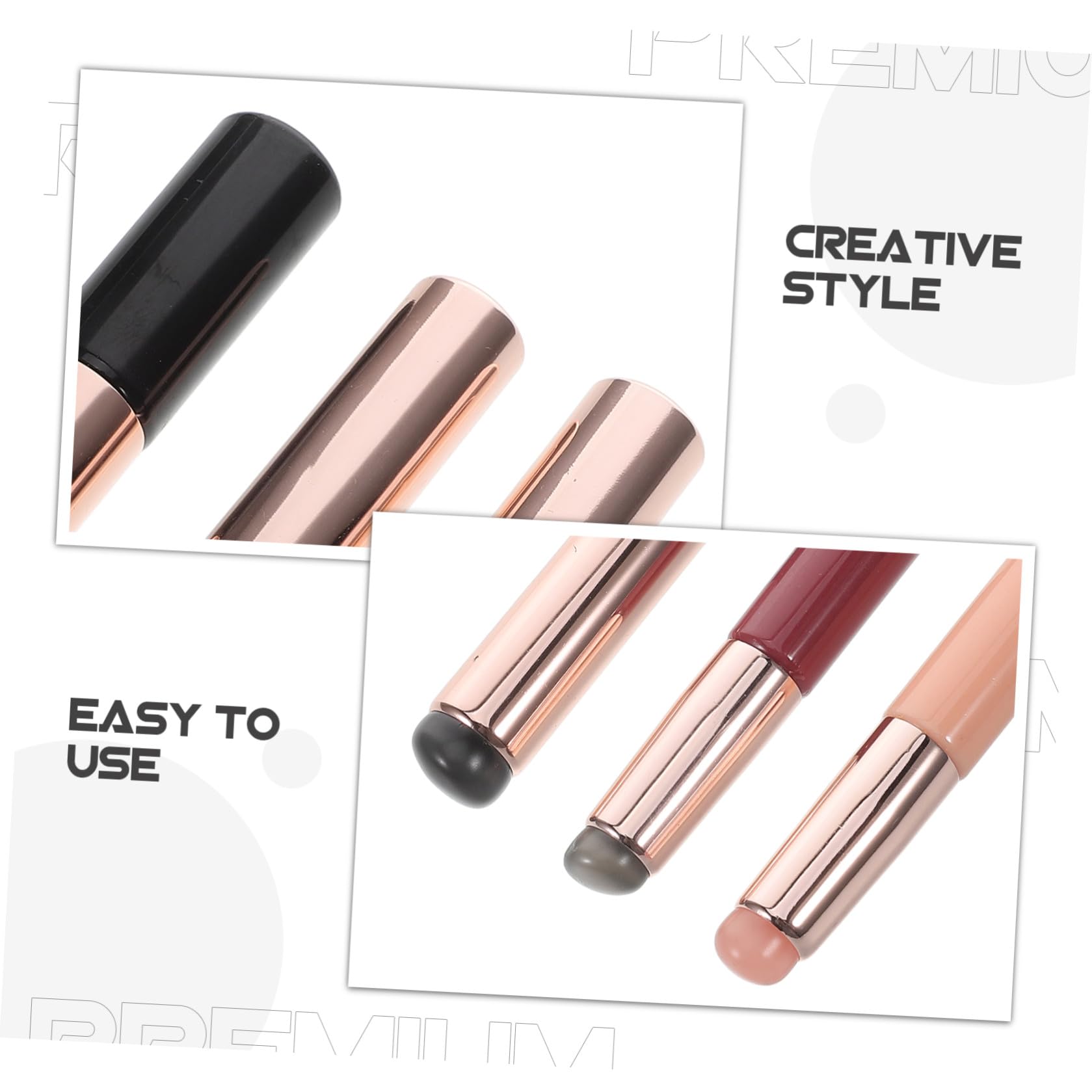 Healeved 12piezas Cepillos De Reutilizables Para Arte De Uñas De Aplicador Para Manicura y Difuminado Profesional