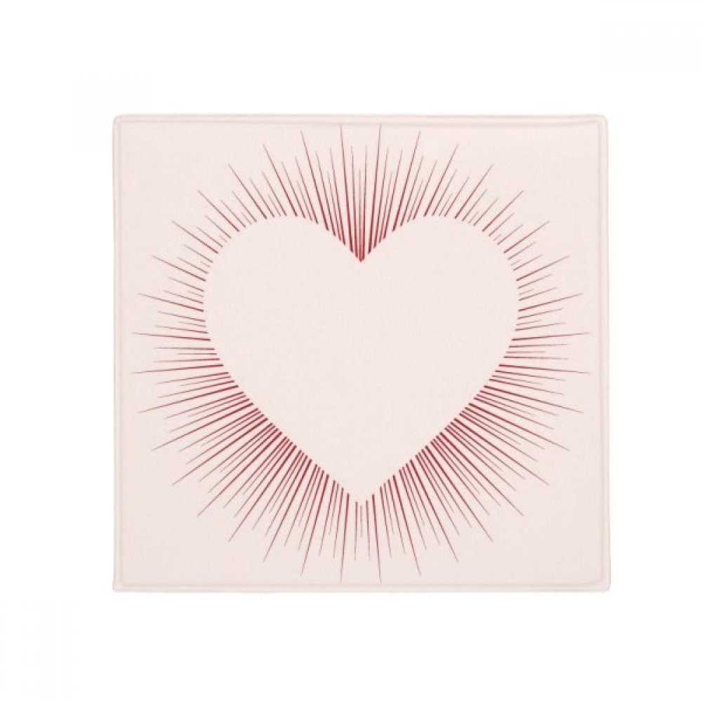 Pet mat tapis de sol cuisine porte entrée anti-slip coeur Saint-Valentin 80cm
