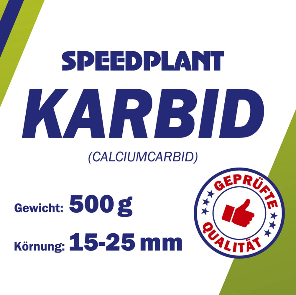 SPEEDPLANT carburo 0,5 kg, carburo di Calcio Pietre 15-25mm, carburo per lampade