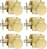 goldenwarm Privacy Gold Interior Door Knobs, Zinc-Alloy Heavy Duty Interior Door Knobs Bedroom, Contemporary Brass Door Knob Privacy, Brushed Gold Door Knob Interior for Bathroom6 Pack
