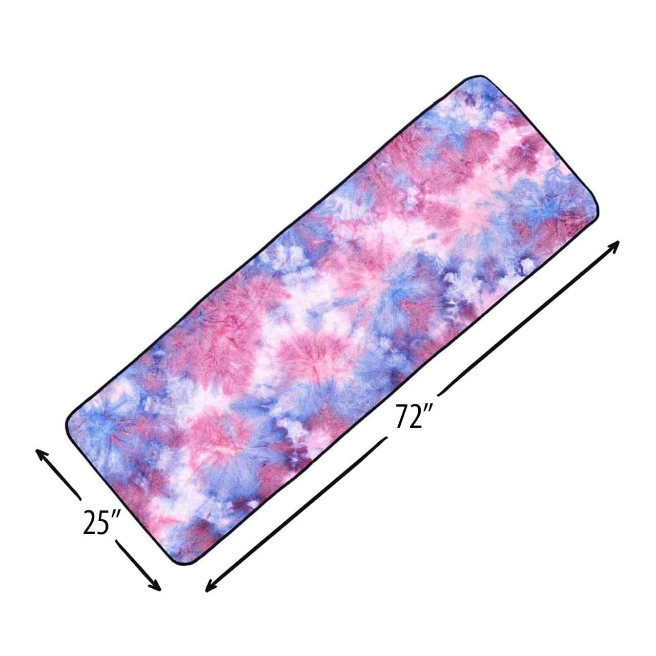 ZenYogaWedge - Asciugamano da yoga antiscivolo, ad asciugatura rapida, assorbente, lavabile, comoda coperta per yoga, pilates, allenamento meditazione, colorata, cool
