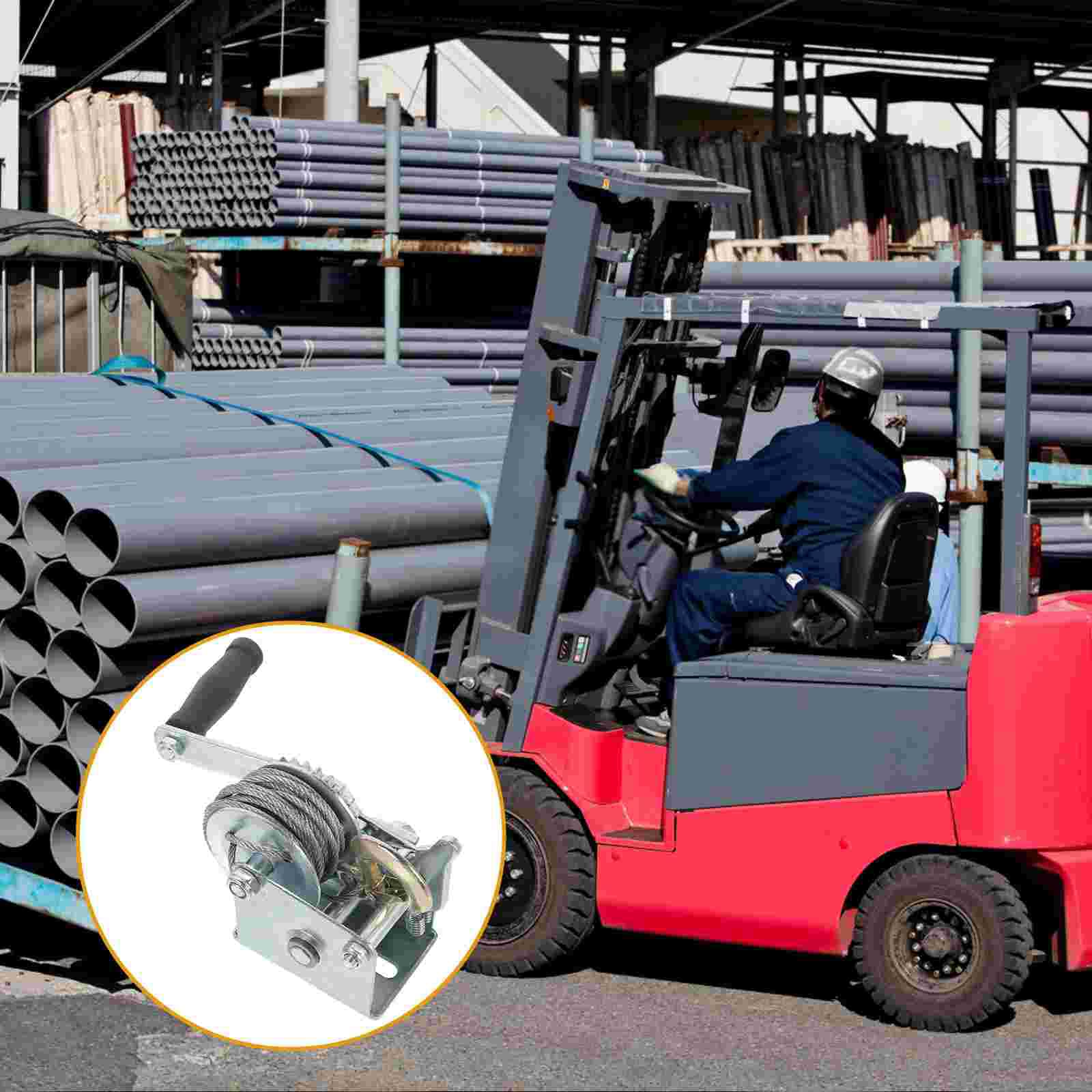 Argano manuale da 544,3 kg – Sollevatore manuale per trazione e sollevamento – sistema di avvolgimento resistente con specifiche complete – ideale per operazioni su barche, ATV e rimorchi
