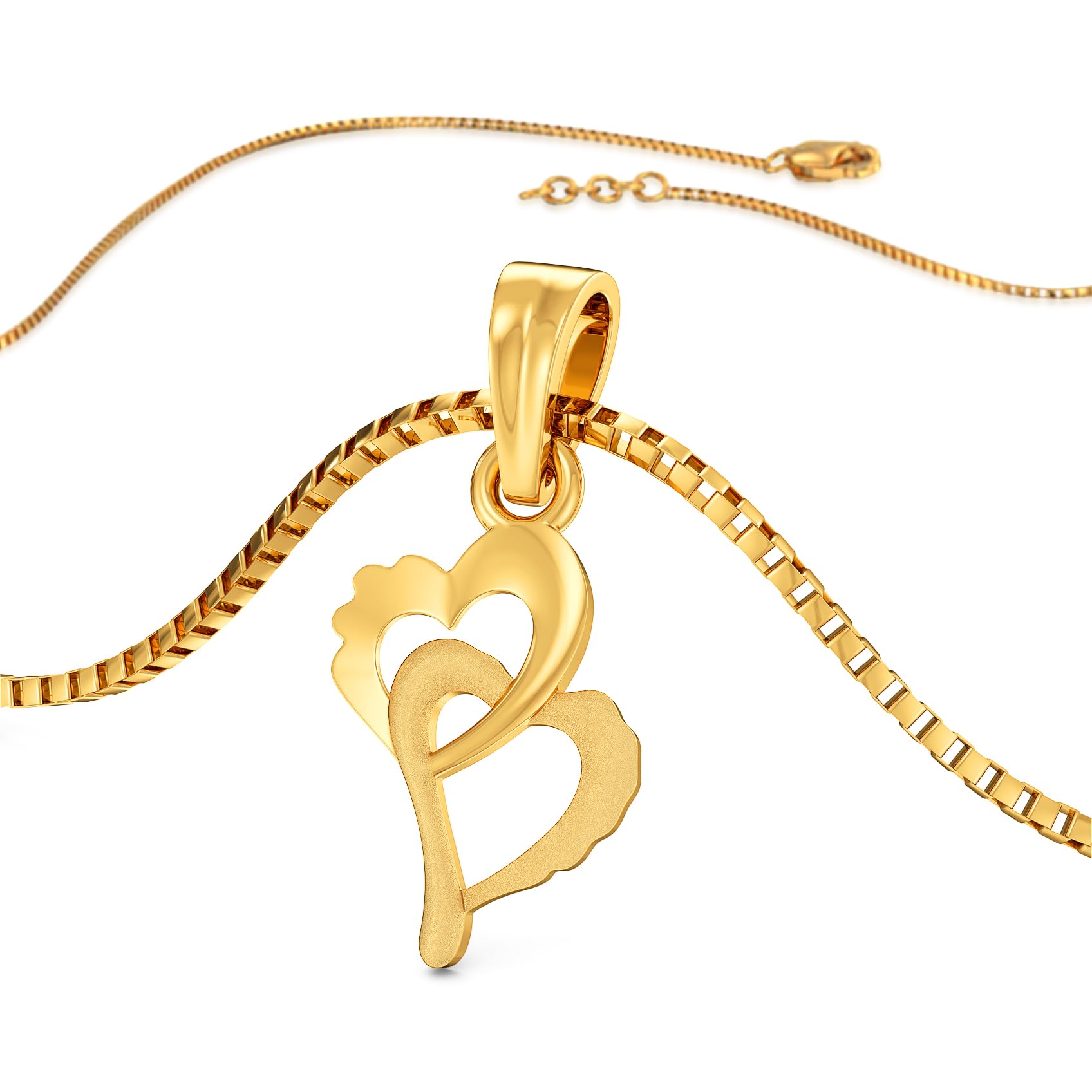 joyalukkas 22K (916) Purity Heart Desire Gold Pendant For Women-picture-38