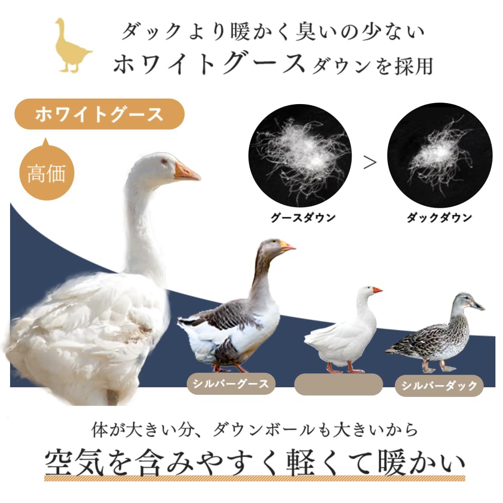 羽毛掛け布団　ホワイトダックダウン タンスのゲン　ダウン93％ セミダブル] 羽毛布団 ホワイトダックダウン93％ 日本製 CIL