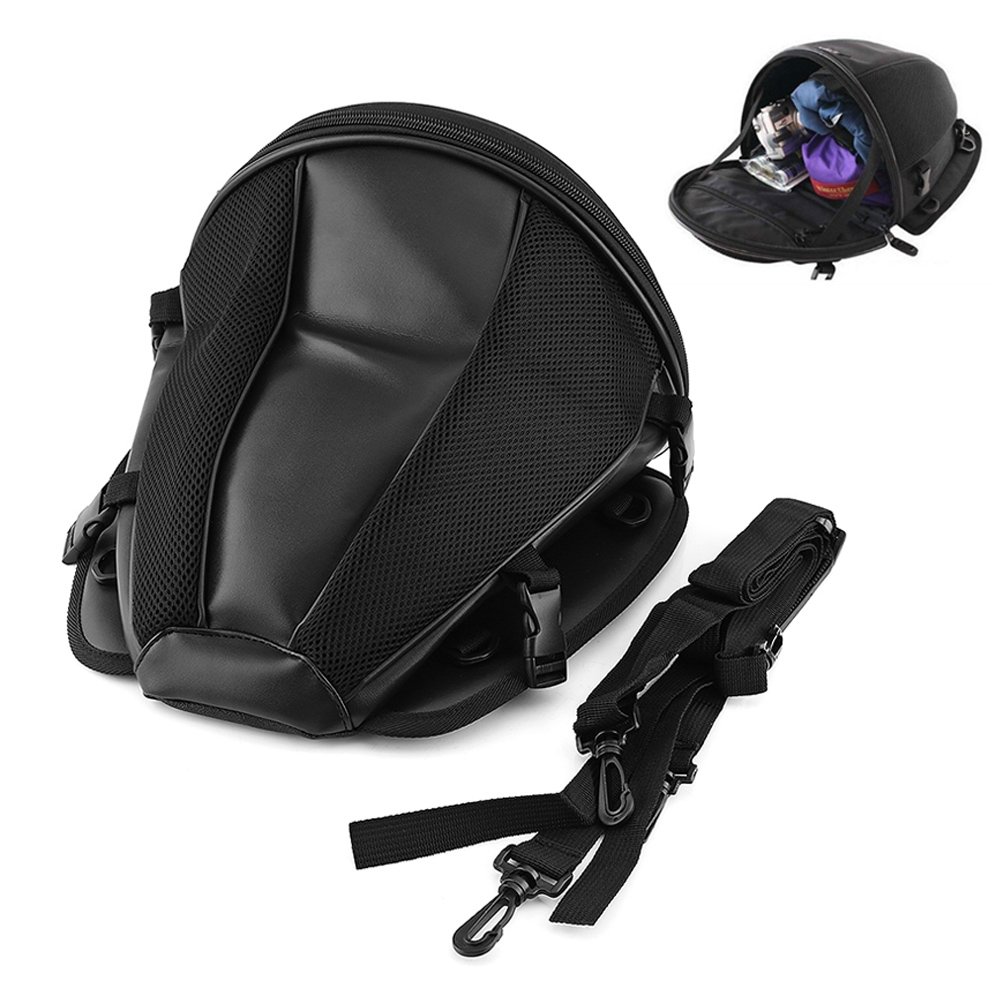 Luocute Motorradtasche, wasserdichte Sport-Tragetasche für den Rücksitz, Motorrad-Hecktasche für Telefon, Schlüssel, Schwarz, Passend für die Meisten Motorräder, Dirtbikes,