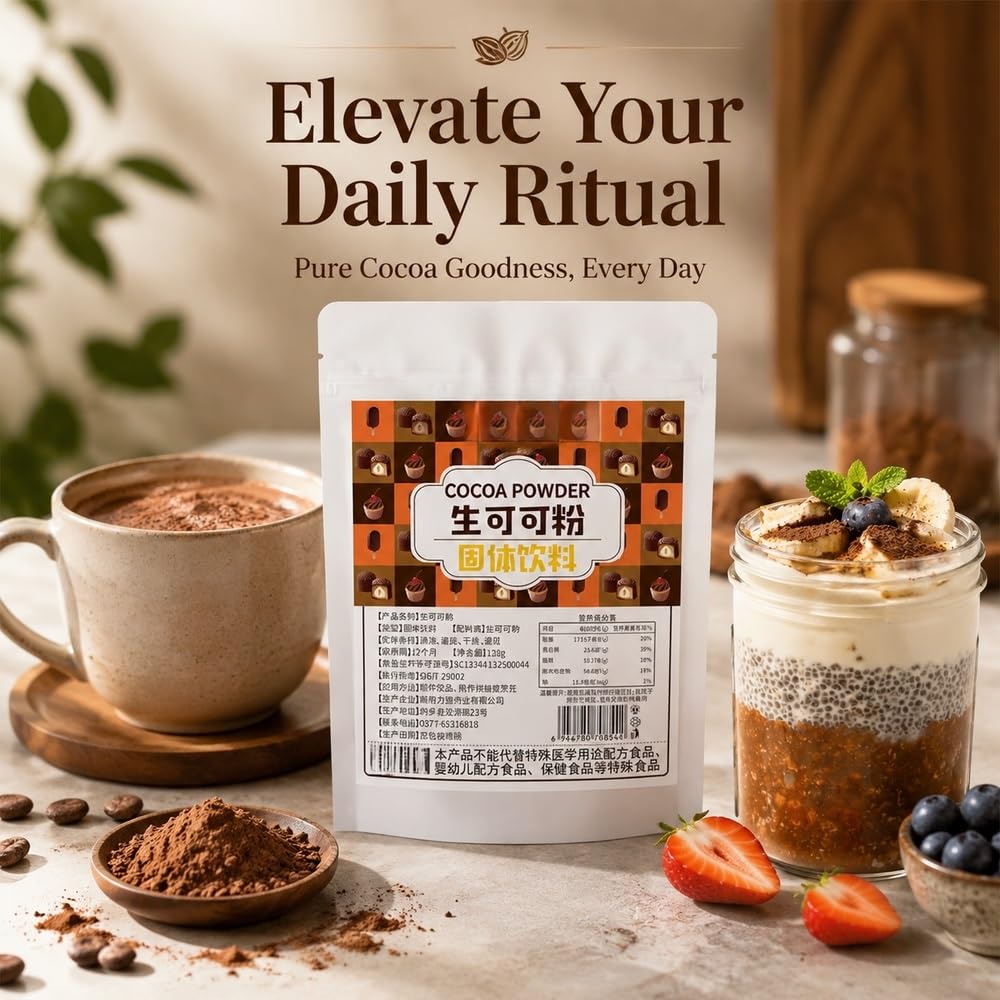 Poudre de cacao 120g for pâtisserie et boissons