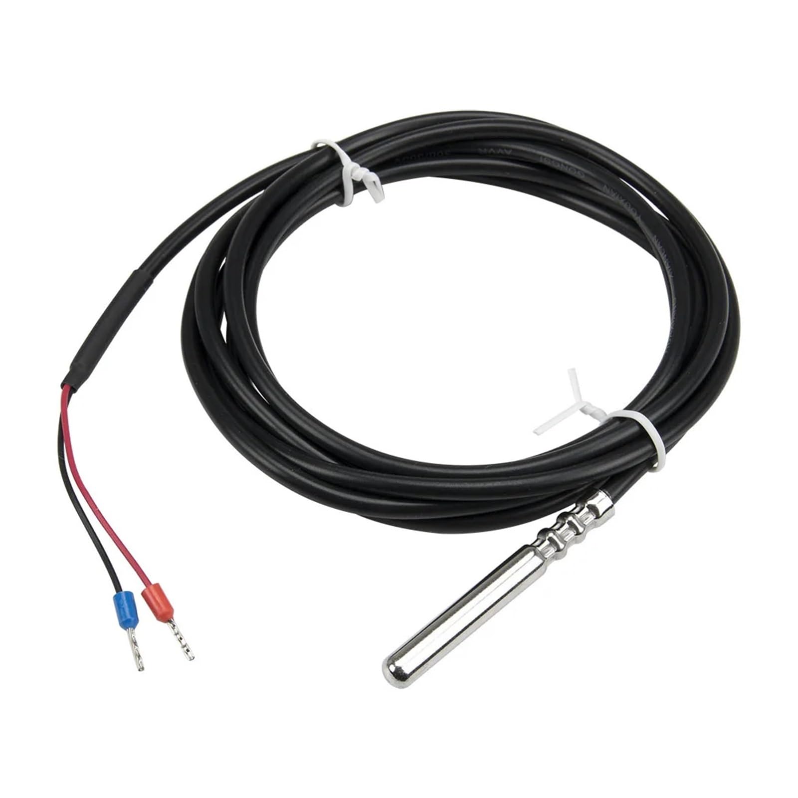 FTARP03 Cable de PVC 2m Sonda Impermeable Acero Inoxidable Sensor Temperatura RTD Resistencia 10K(3950 B 6x50mm Probe)