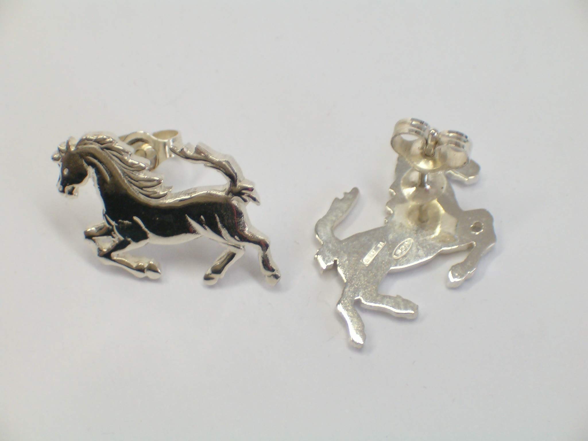 Cavallino Rampante : Orecchini a lobo in Argento 925 - Cavallo - Scuderia -