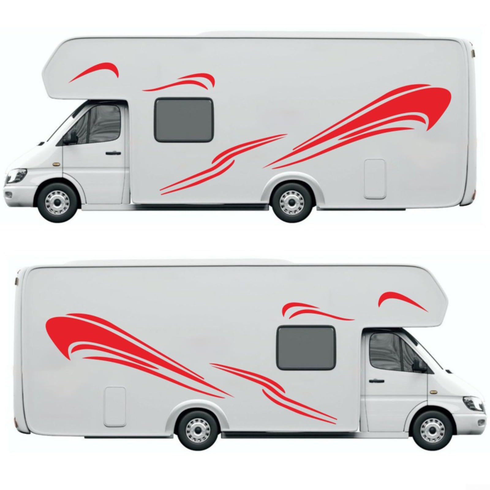 Adesivi grafici in vinile per camper, camper, camper, camper, camper, set di adesivi decorativi laterali alla moda