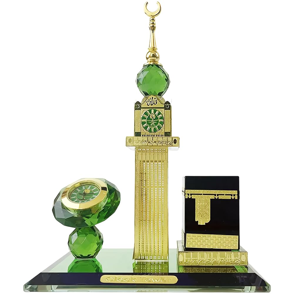 Architecture musulmane en cristal 3D, sculpture de prestige pour bureau