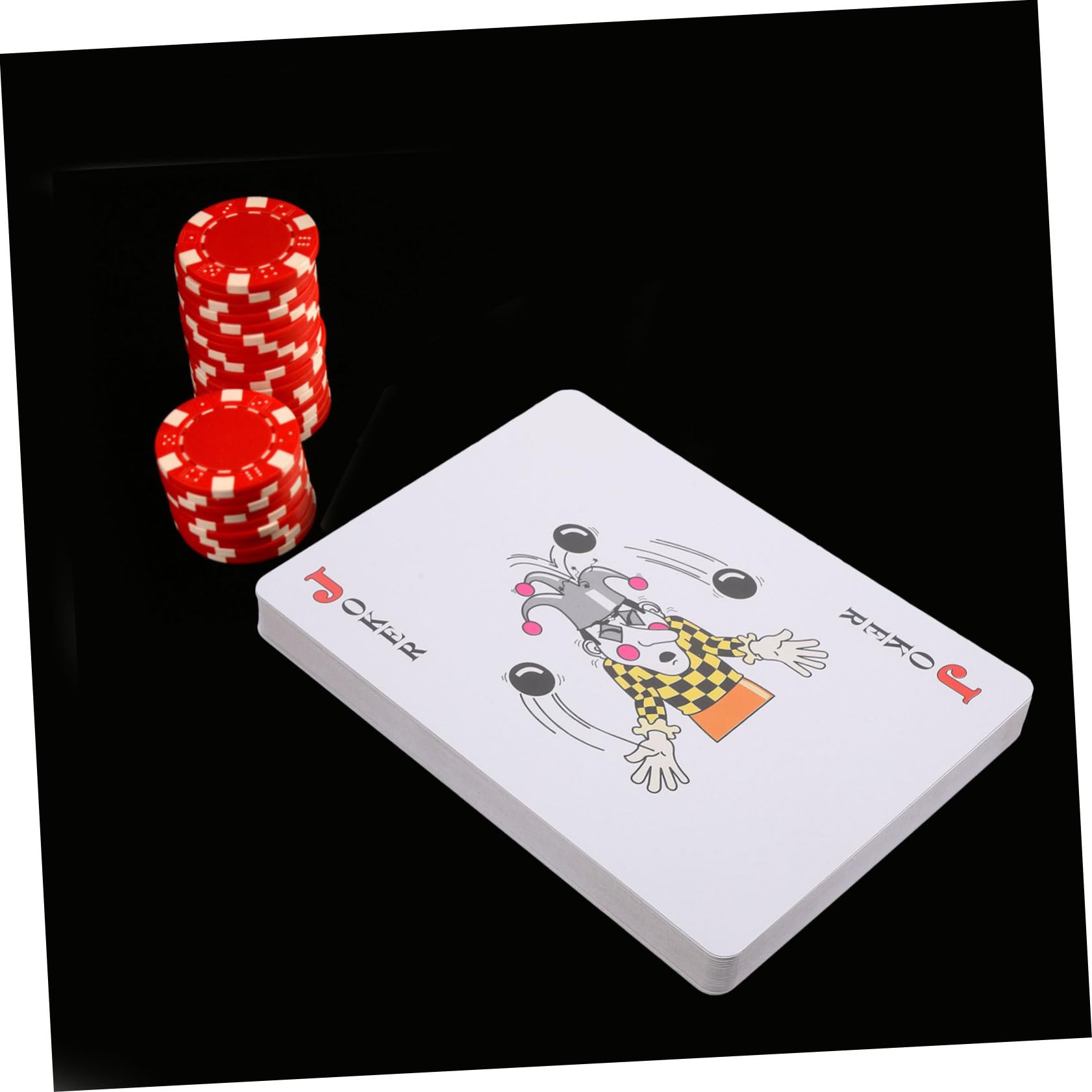 Toyvian Carte da Gioco Giganti Bianco in Carta Patinata per Adulti | Grandi Caratteri, Fine Lavorazione, Sicure e Affidabili, per Poker e Viaggio