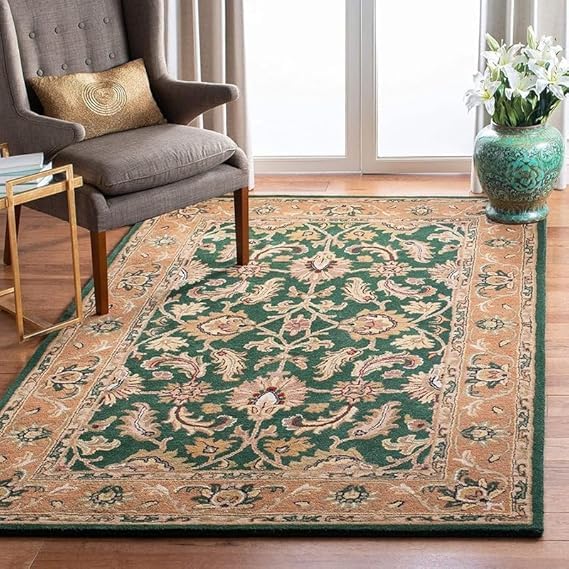 Image of OLEFIN Handmade Thick Woolen Anti Slip Carpet and Rugs for Living Room Bedroom Hall Dinning Room Kids Room