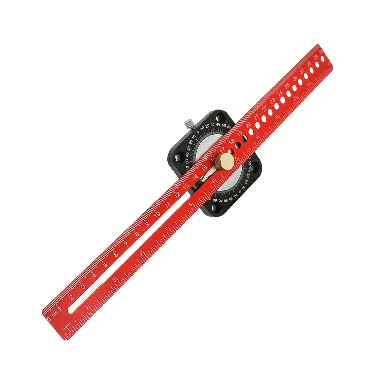 YOSOO Traceur Central De 45/90 Degrés Outil De Mesure De Travail Du Bois De Jauge De Ligne D