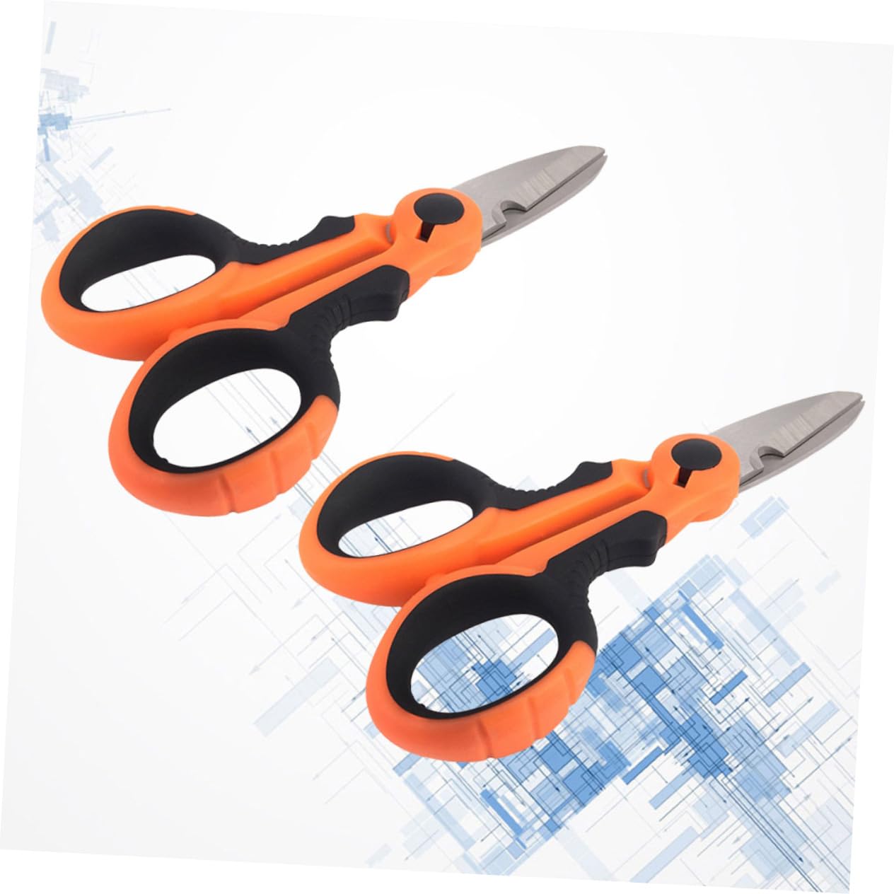 Yardwe Ciseaux De Pêche Accessoires De Pêche Outils De Pêche Ligne Anti-Morsure Grand Cheval 6 Pièces