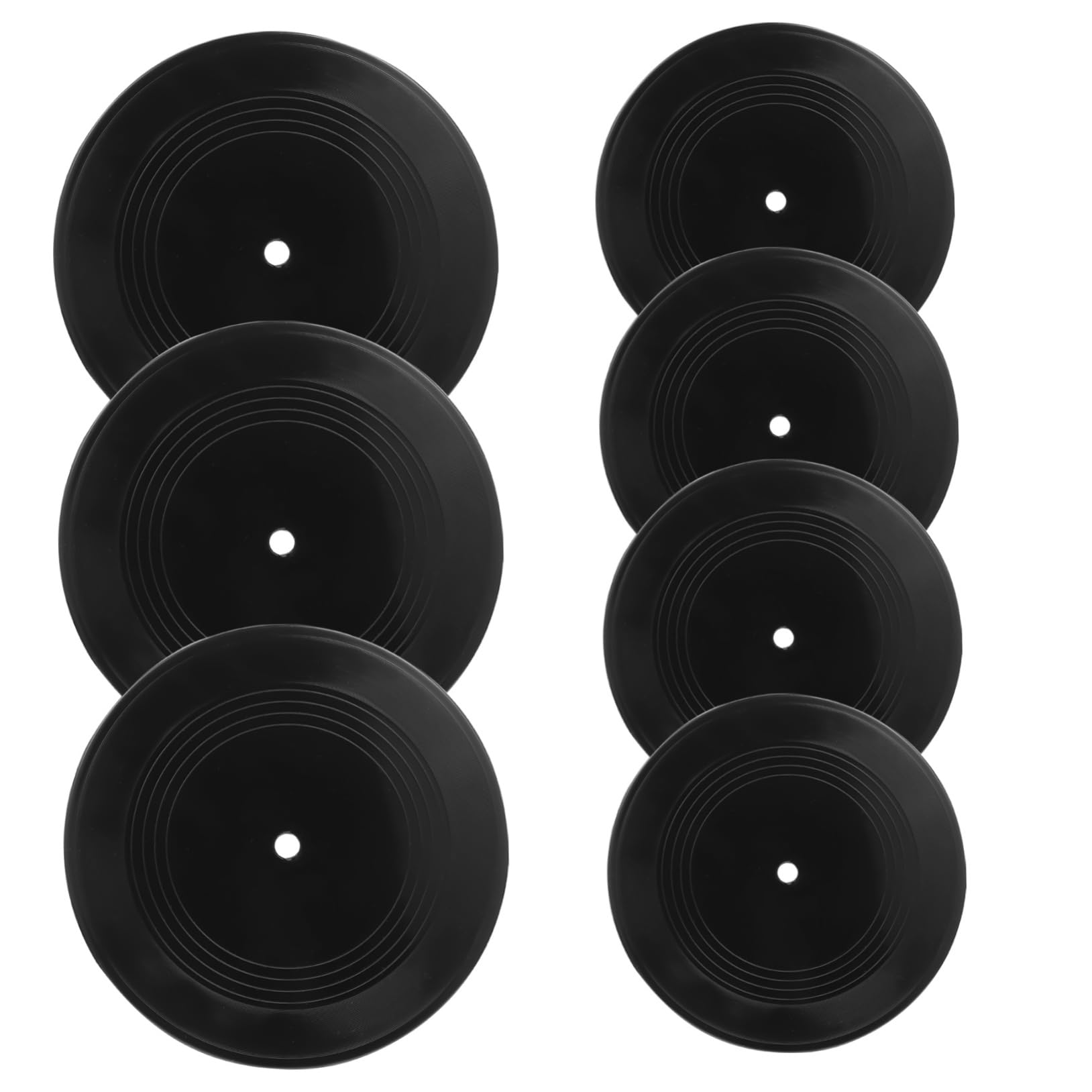 Veemoon Dischi in Vinile Nero Stile Artistico e Vintage 12 Pezzi Decorativi Retrò Materiale Vinile per Pareti per Decorazione Interni e Eventi
