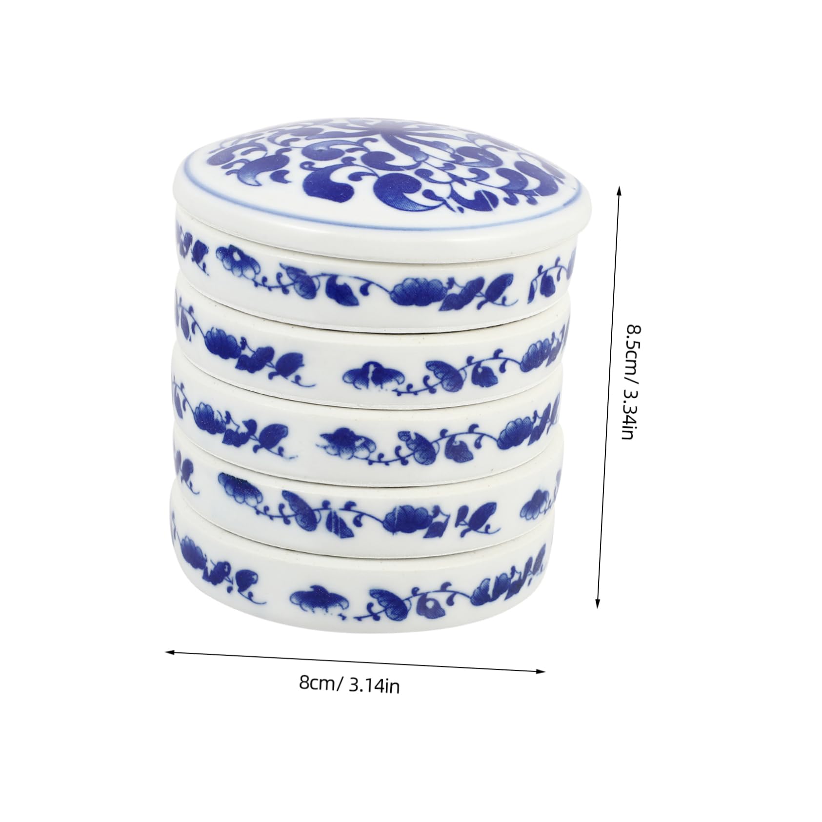 HOMSFOU 1 Set Ceramic Art Paint Mixing Tray Practical Pigment Palette for Watercolor Calligraphy Easy to Clean for Artists Students Present for Painting Enthusiasts