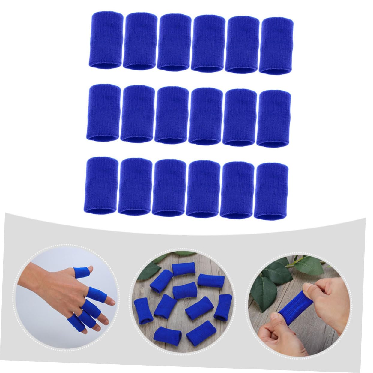 Didiseaon Finger Protector for Sports Finger Sleeves Nylon Material Anti-Skid Elastic Finger Sleeves