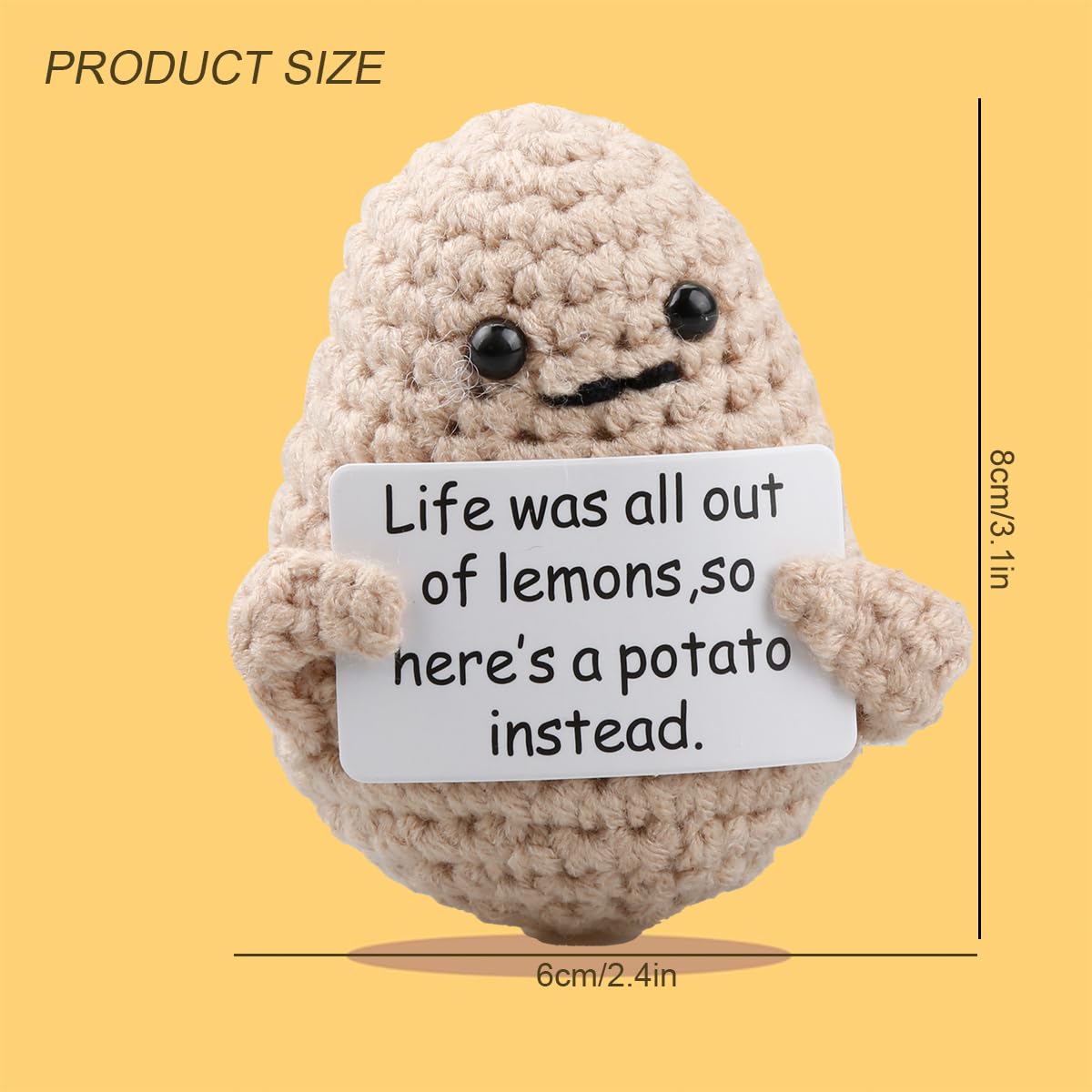 Lotsdonxia Funny Positive Potato Plush - Image 2