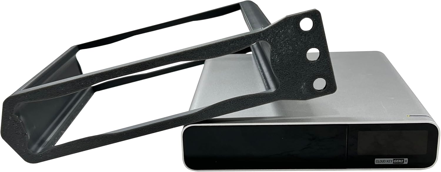 1U Rackmount Bracket for Unifi Cloud Key G2 - Black