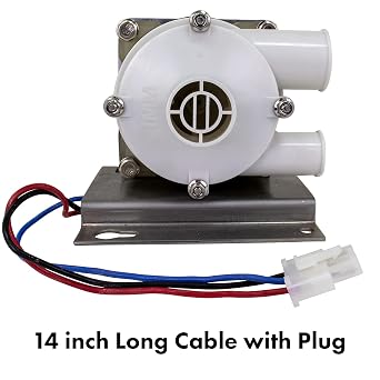 IMM Ice Machine Motor Replacement for Hoshizaki S-0730 Ice Machine Motors Includes mounting Plate, 14 inch Cable & Plug.