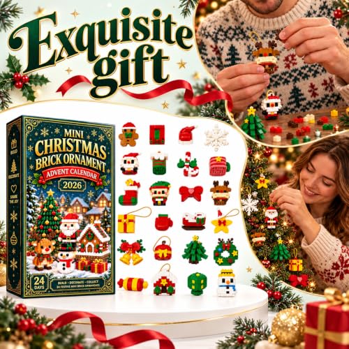 24-Day Mini Christmas Brick Ornament Advent Calendar DIY Christmas Ornament - image 3