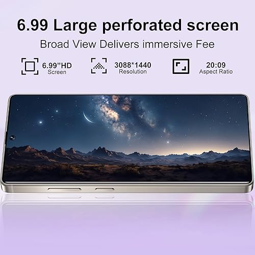 Miniatura 3 de I25 Ultra 5G teléfonos desbloqueados, bolígrafo integrado, batería de larga duración de 7000 mAh, teléfono celular desbloqueado con pantalla HD de