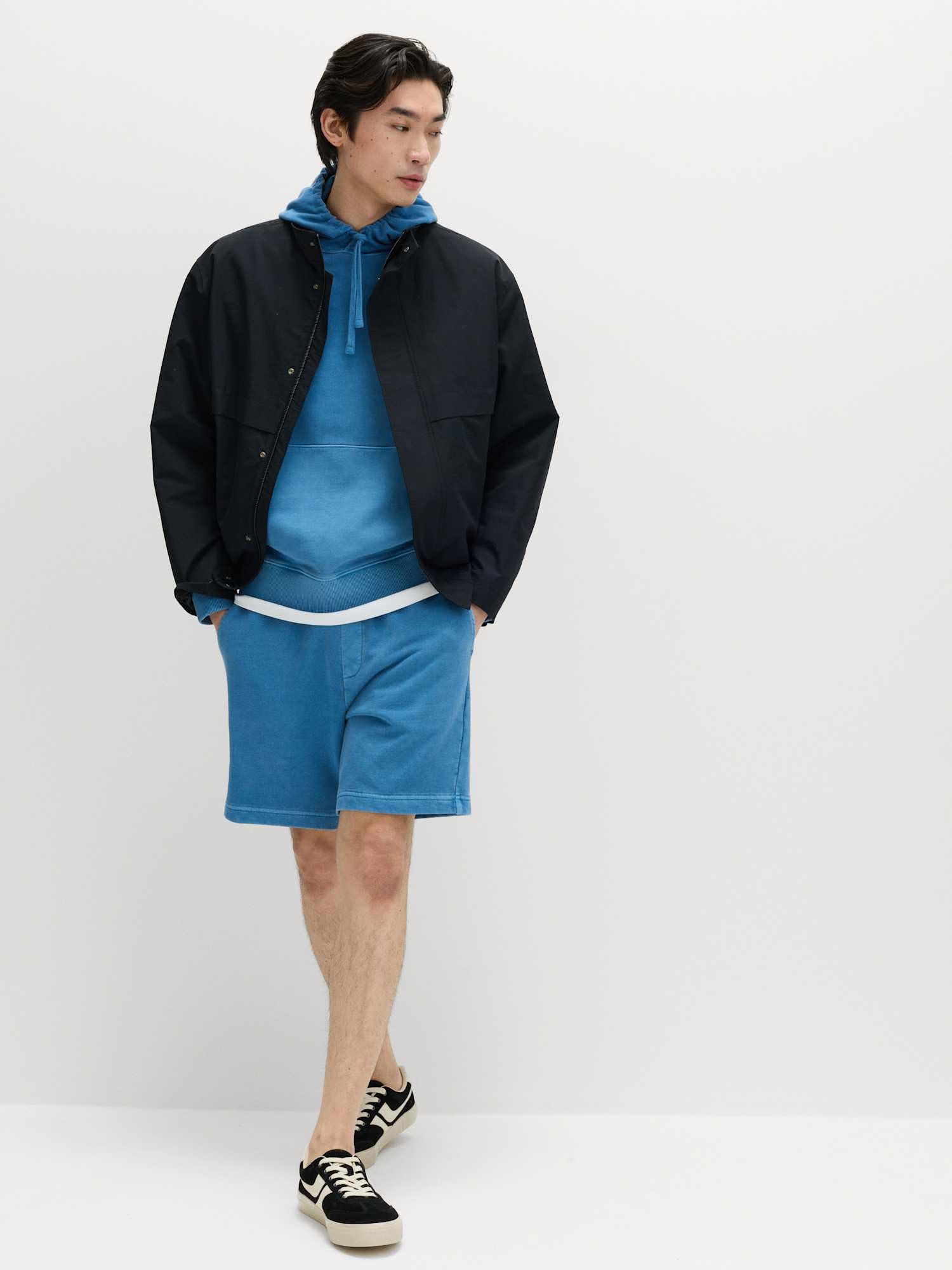 Marks & Spencer Herren Baumwolle Sweatshirt Regular | Ärmellänge: Cap-Ärmel, Rundhalsausschnitt