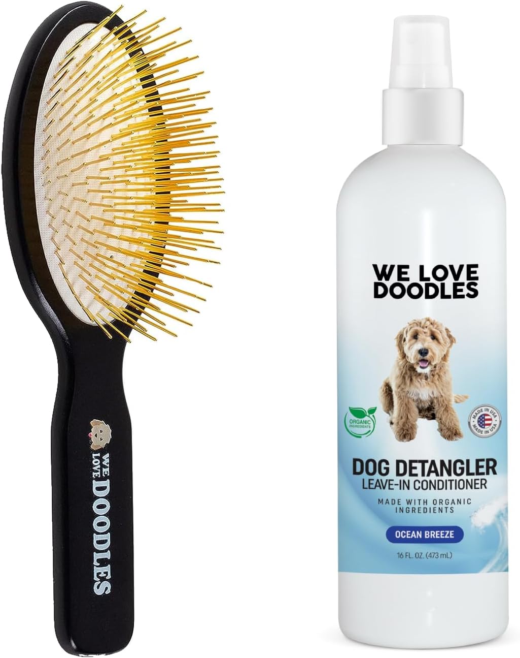 We Love Doodles Pin Brush For Dogs & Ocean Breeze Dog