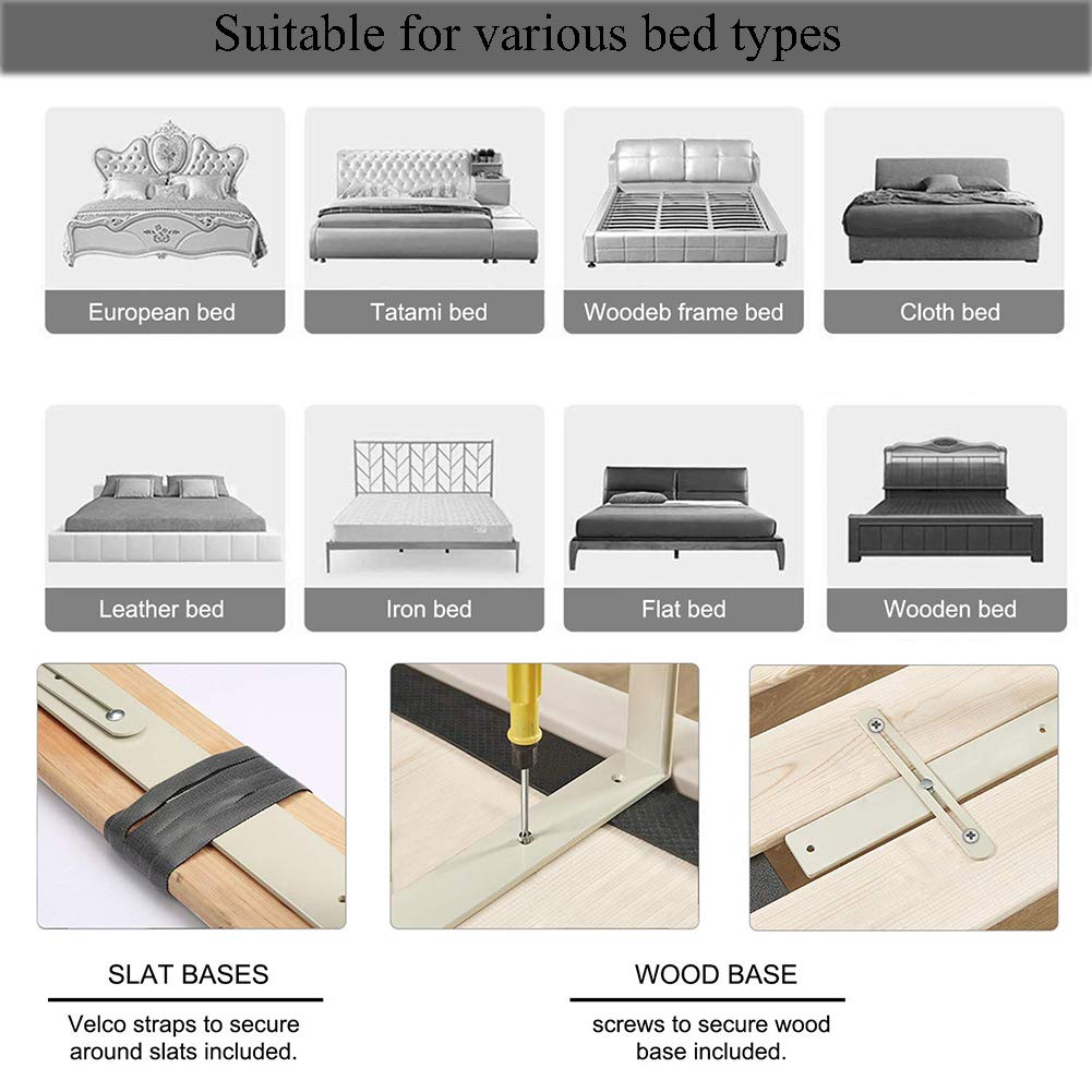 Sponde per Letto, Protezione sponda per Letto, sponde per Letto, Supporta Sollevamento Verticale, con Schiuma, realizzate in Rete, vestibilità Universale per doghe e boxspring