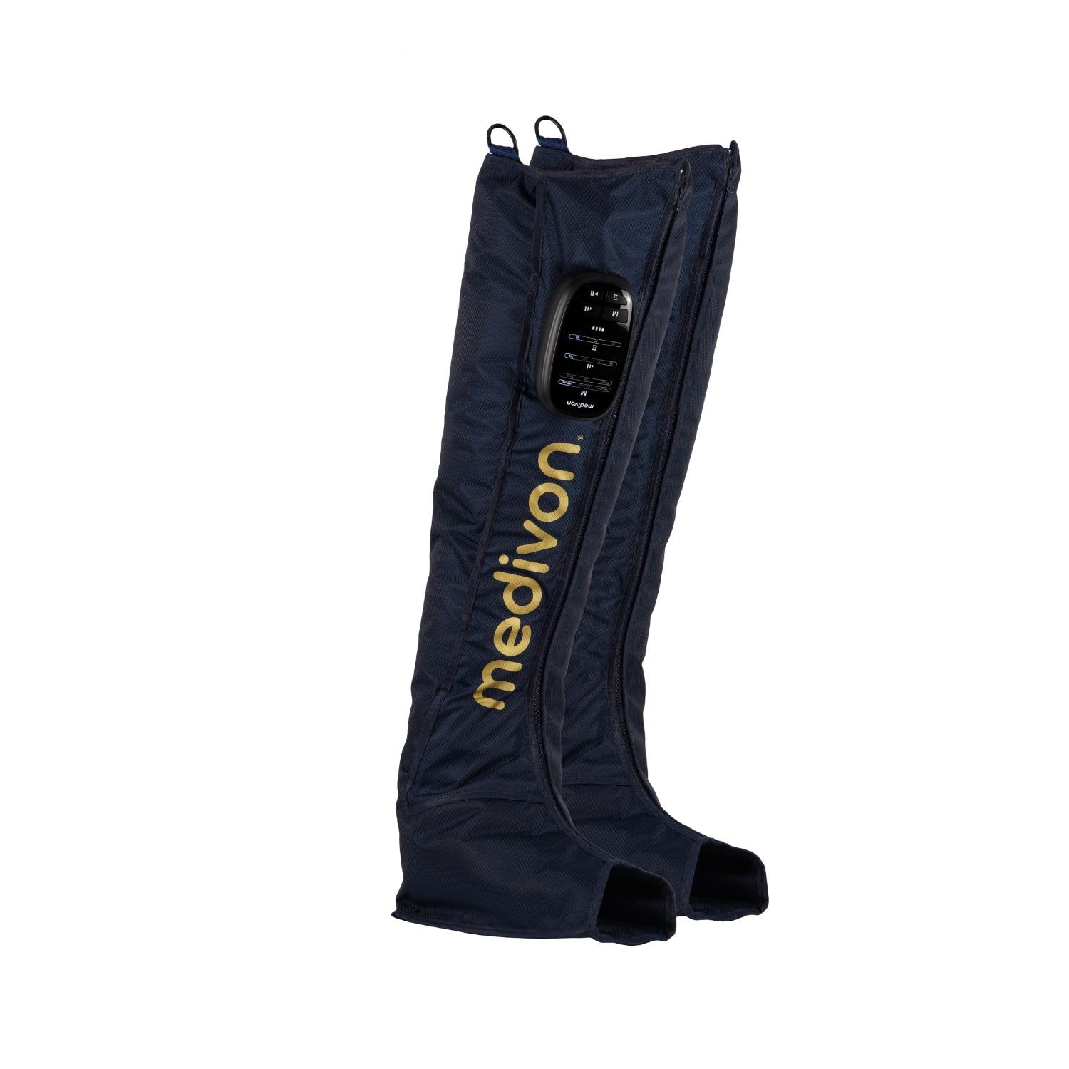Medivon Aeria – Druck Lymphmassagegerät, Beinmassagegerät, Recovery Boots mit Luftmassage, Beinmassagegerät, Leg Massager für Waden Füße & Oberschenkel, Lymphdrainage Gerät Beine