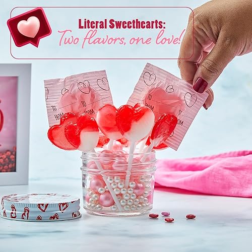 Miniatura 7 de Colombina 's Tiger Pops - Paletas remolinadas  1 paquete  sabor a fresa y crema  perfectas para regalos del día de San Valentín  Hermosas paletas en