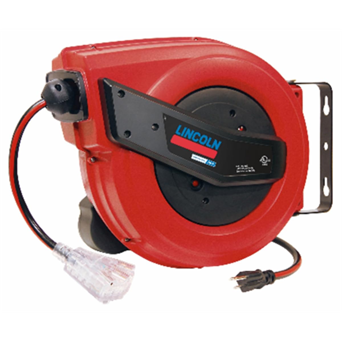 【shin】 Amazon.com: Lincoln 91039 60' Tri-tap Electric Power Cord Reel, 12