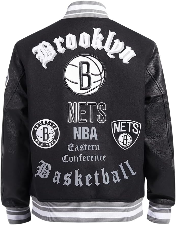 Pro Standard Mens NBA Old English Wool Varsity Jacket