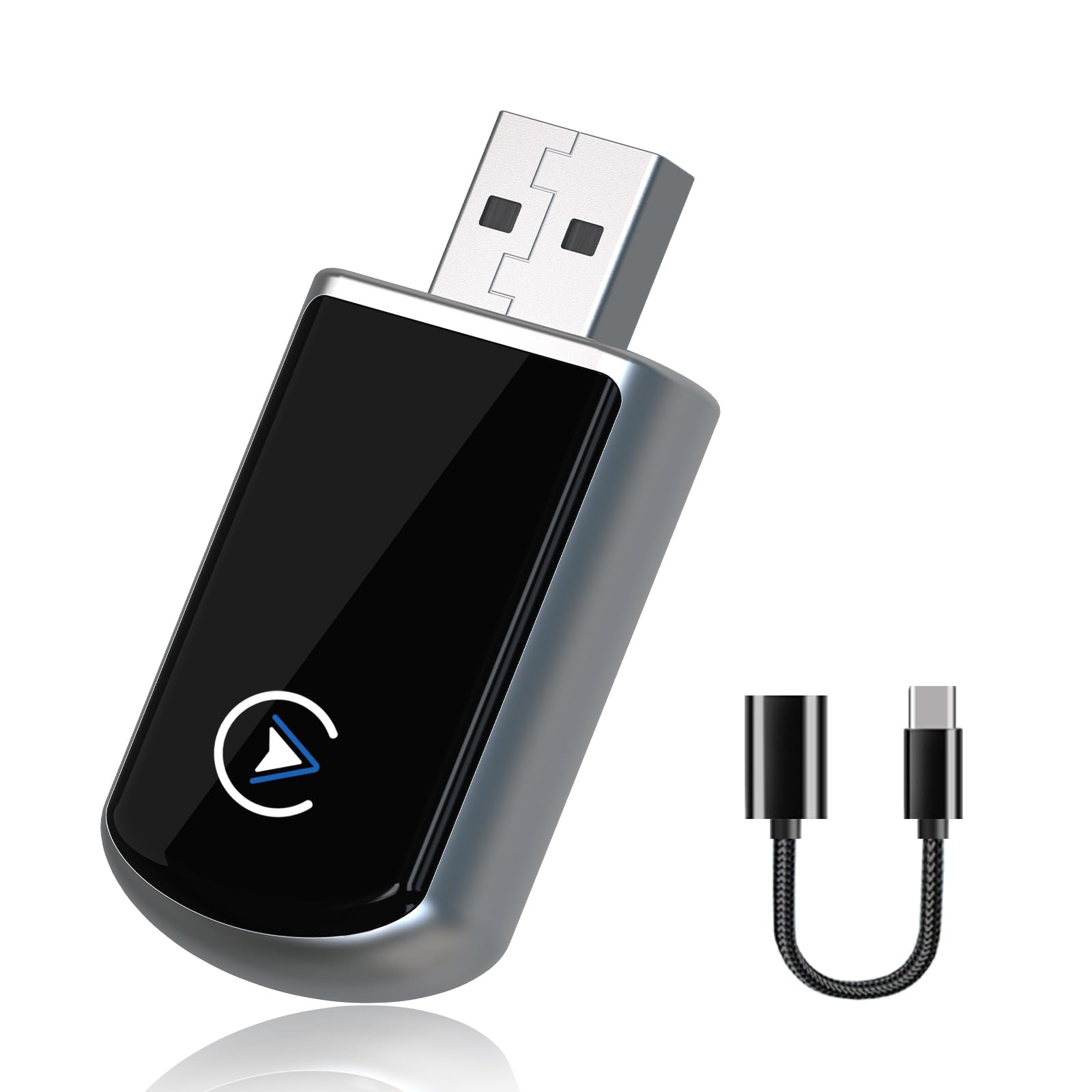 Wireless CarPlay Adapter for iPhone, Converts Wired to Wireless, No Latency,Compatible with Over 800 Car Models from 2016+,for iPhone 10+ & Android 11 Above,Black-image-34