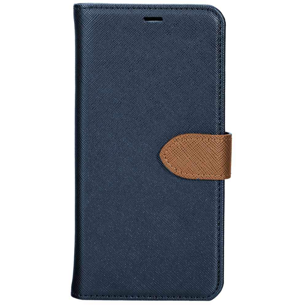 2 in 1 Folio Case Blue/Tan for LG G7 One/G7 ThinQ