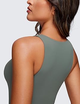 Amazon.com: CRZ YOGA Butterluxe Sleeveless Bodysuit for