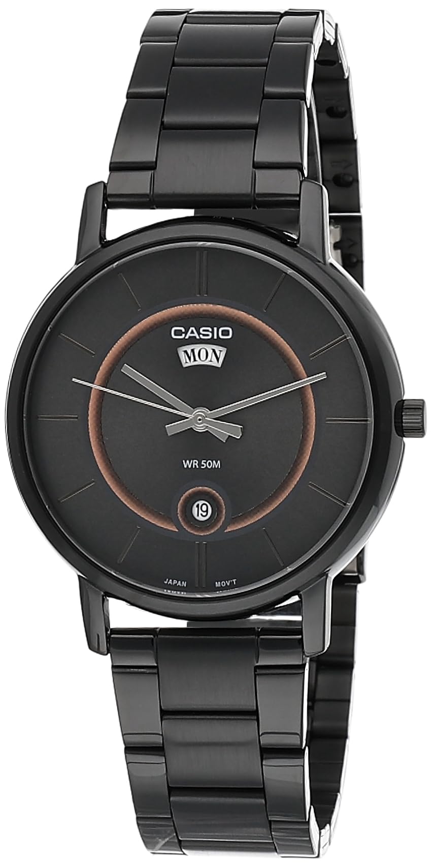 Casio Men Stainless Steel Analog Black Dial Watch-Mtp-B120B-8Avdf, Band Color-Black (B0B87WNMGR) Amazon Price History, Amazon Price Tracker