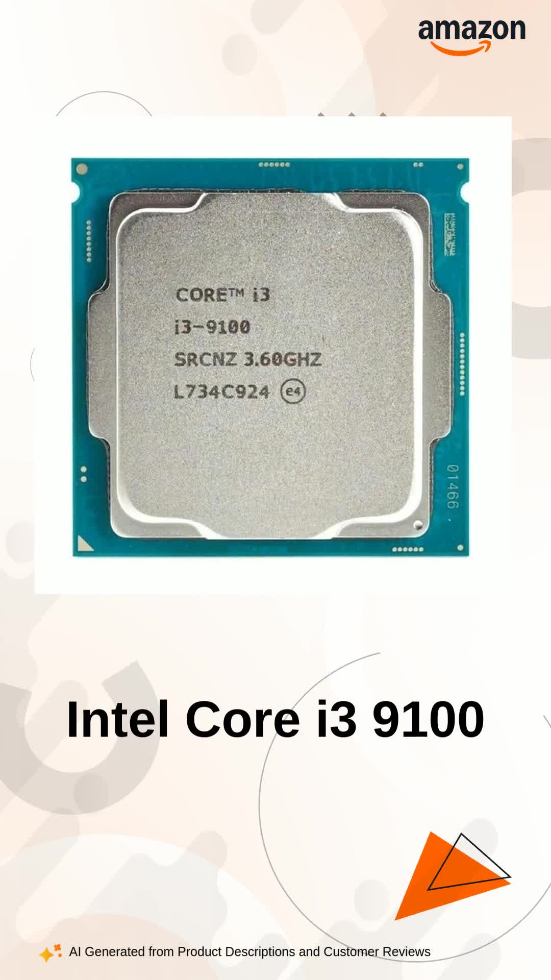 Watch Intel Core i3 9100 on Amazon Live