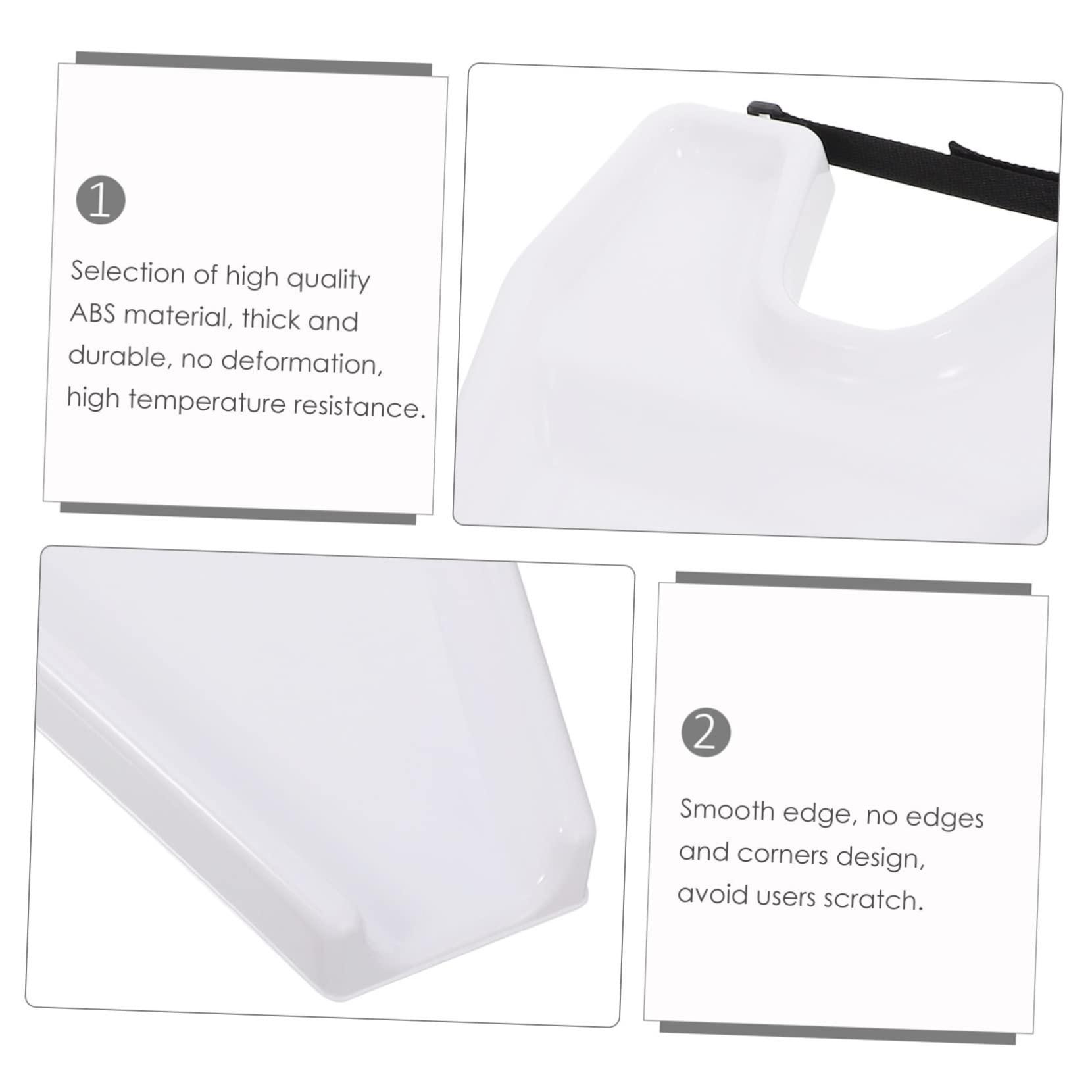 Gogogmee Shampoo Shoulder Rest Inflatable Hair Washing Basin Washing Hair Sink Tray Shampoo Bowl for Sink for Home Hair Wash Shampoo Bowl Bedridden Shampoo Basin Salon Shampoo Bowl Plastic