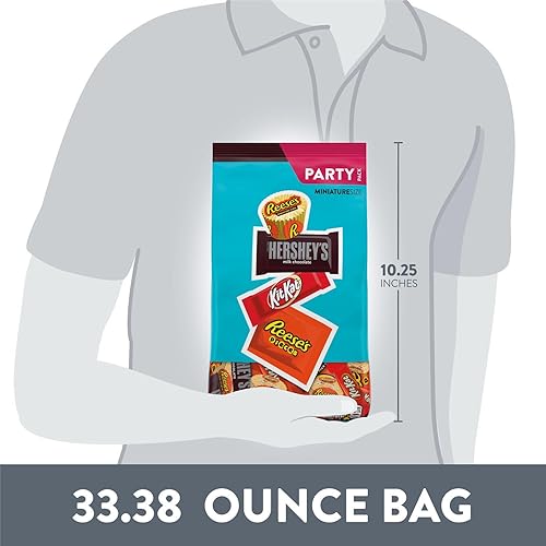 Miniatura 9 de REESES HERSHEYS and KIT KAT Miniatures - Caramelos surtidos de chocolate con leche y mantequilla de maní envueltos individualmente paquete de fiesta
