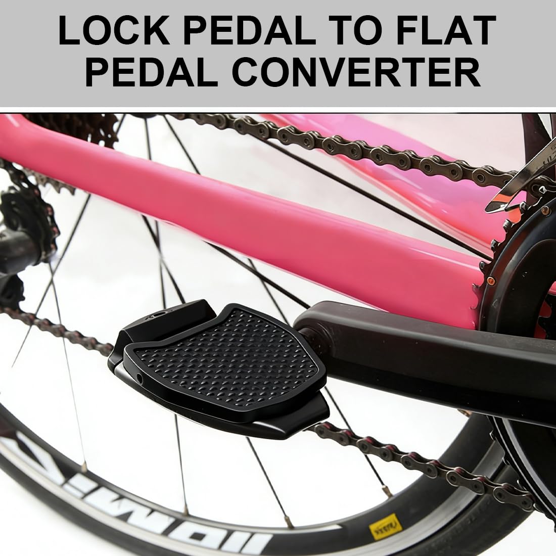 Adattatore per Piastra Pedale, 2 Pezzi, SPD conversione a pedale piatto, Convertitori Di Pedali Di Ricambio, Aggiunge aderenza e Comfort, Compatibile con pedali Shimano SPD per mountain bike