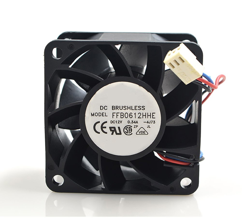 MEOLYMeglev Fan Cooling Fan FFB0612HHE DC Brushless Fan 12V 0.34A 3 Wire Connector Graphics Card Fan 606038 MM