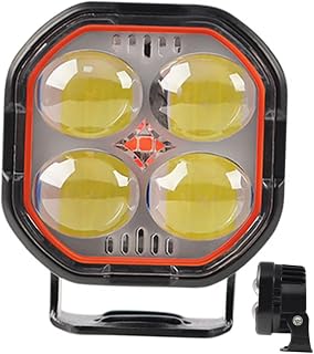Ciieeo proyector llevado reflectores para camiones luces auxiliares de luces auxiliares LED para motocicleta luz de la cabeza de la motocicleta foco de conducción LED aleación Negro