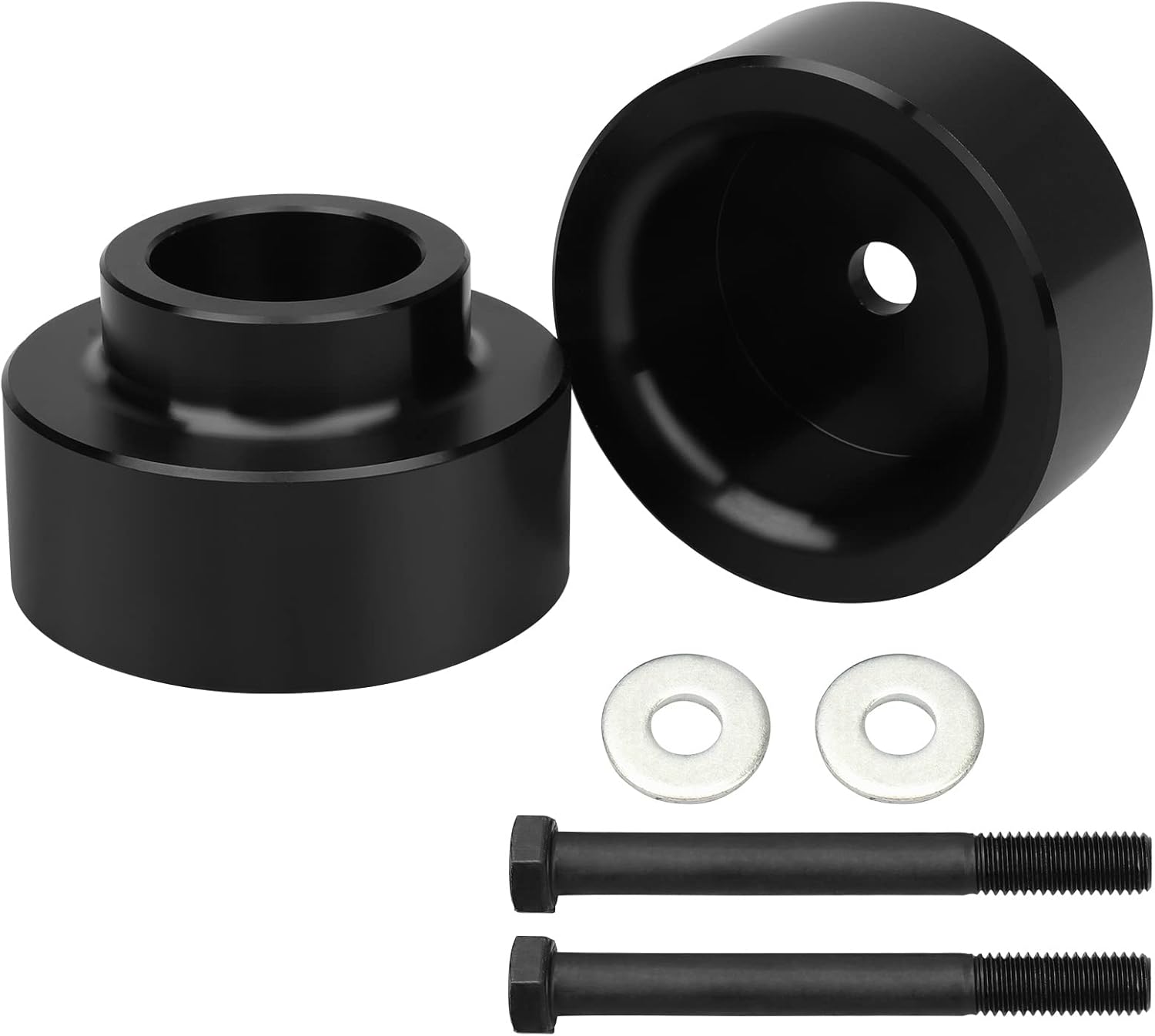 IRONTEK Rear Leveling Lift Kits Raise 1.5" Coil Spring Spacers Compatible for Dodge 2009-2010 Ram 1500/2011-2020 for Ram 1500 Trucks With Rear Coil Spring Suspension (2 Pack Black)