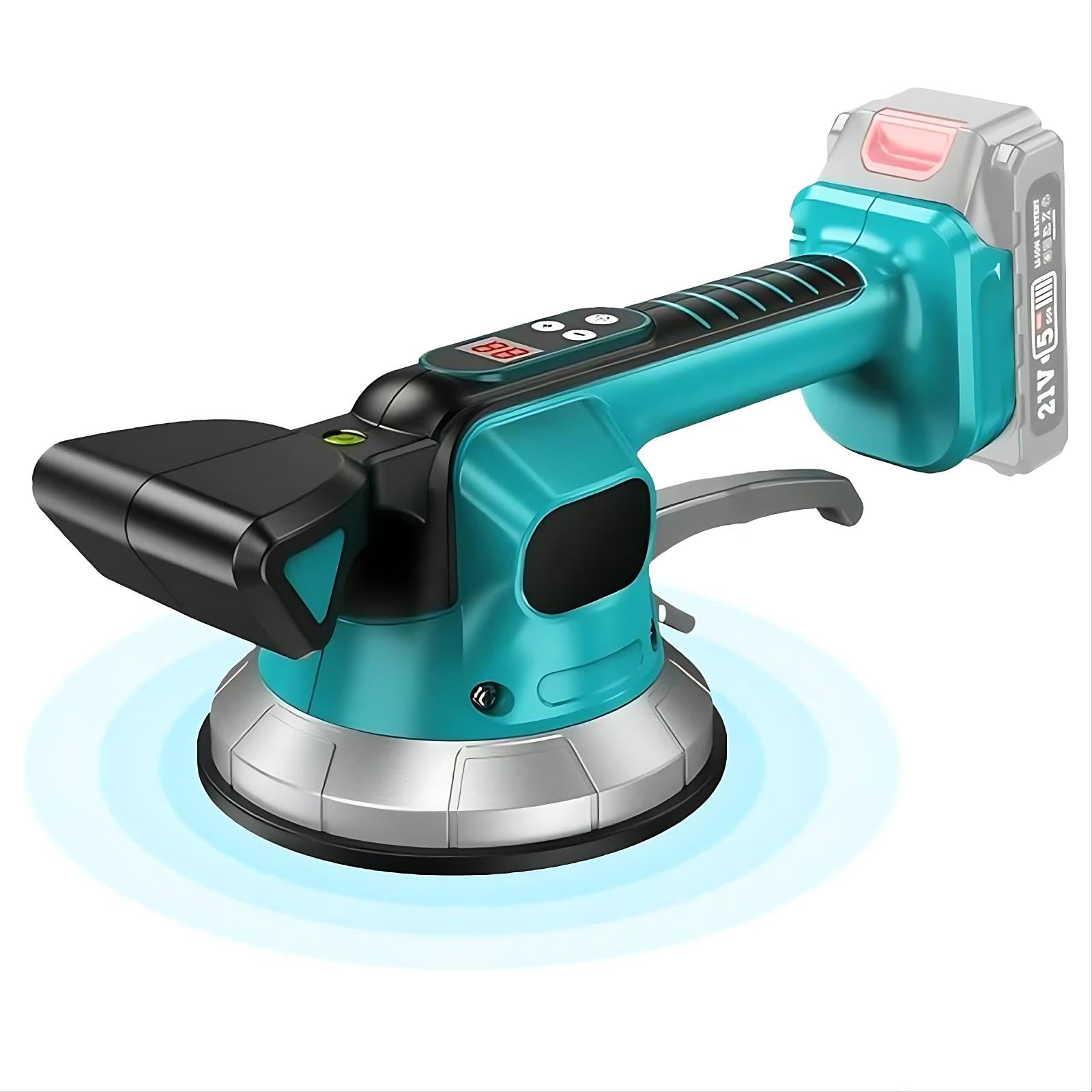 Makita Kompatibler Fliesenrüttler Akku Vibrationsgerät 10 Geschwindigkeiten 200KG Adsorption 30-240cm
