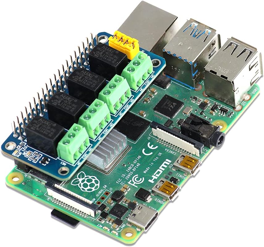 sb components Relais 4 Zero 3V 4 Kanal Relais Shield für Raspberry Pi ...